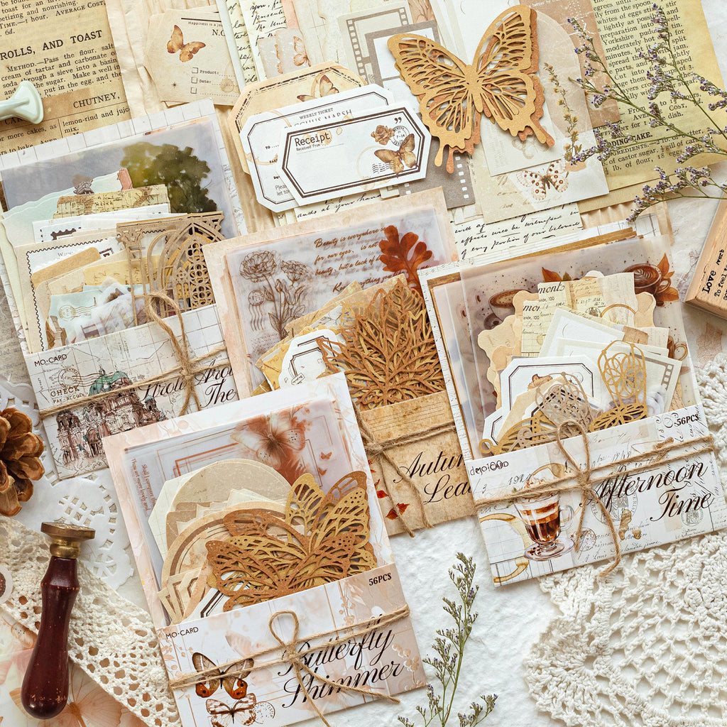 Sepia city blueprint and newspaper ephemera sticker collage for architectural scrapbook layouts